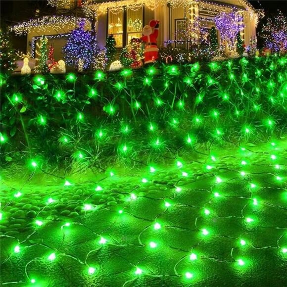 14.8x4.9 ft Net Lights, 300 LED Christmas Green Lights with 8 Lighting Modes - Picture 7 of 7